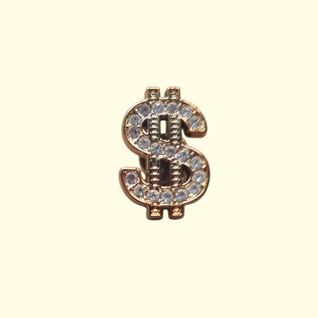 Gold Bling Umbrella Crocs Charms x4