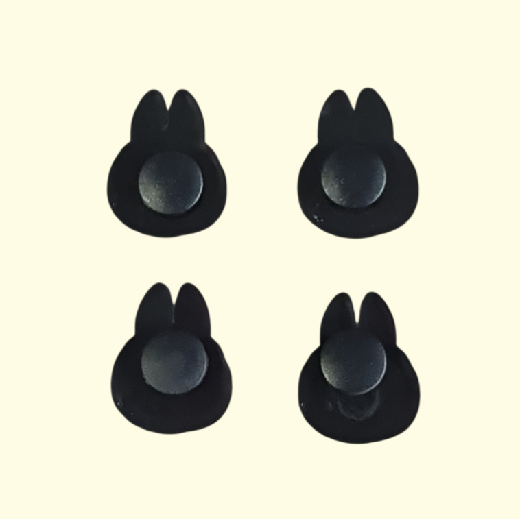 Labubu Face Crocs Charms x4