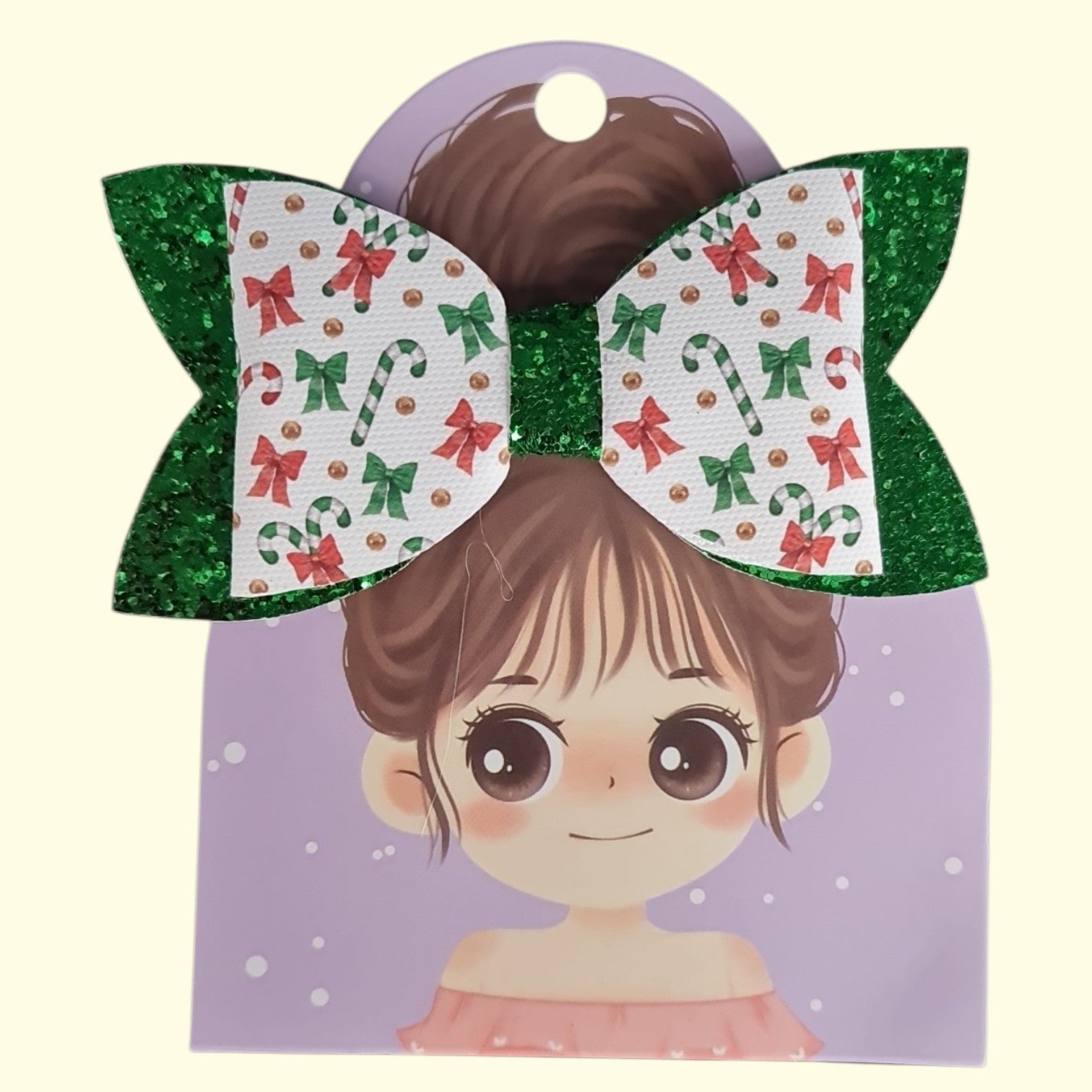 Candycane Standard Hair Bow