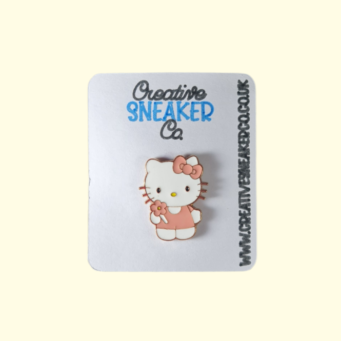 Hello Kitty Flower Pin Badge