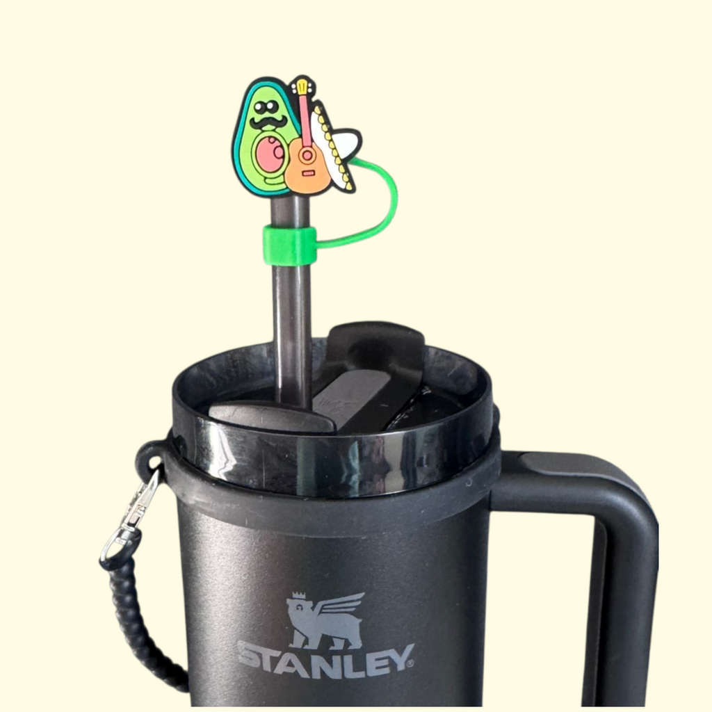 Avocado Mecican Guitar Straw Topper