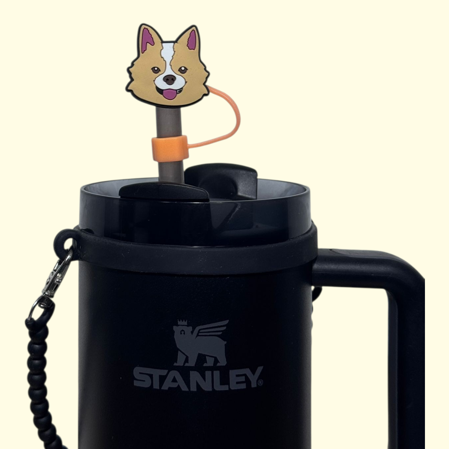 Dog Corgi Straw Topper