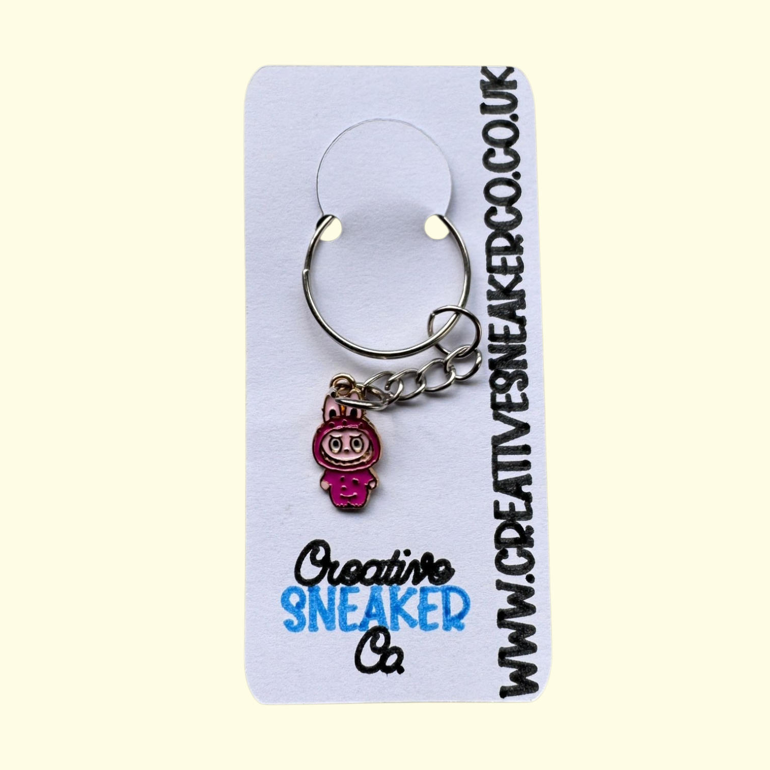 Labubu Body Pink Keyring