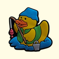 Duck Fishing Pin Badge