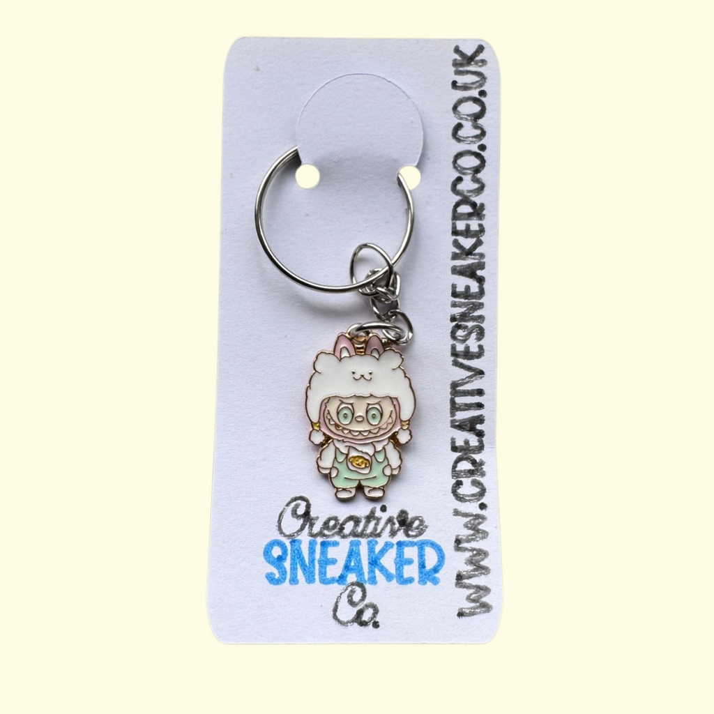 Labubu Pastel White Keyring