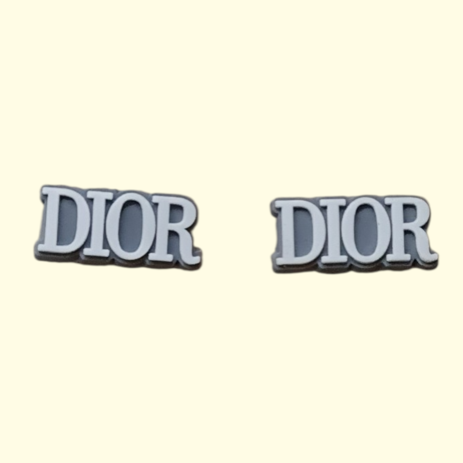 Designers Grey Crocs Charms x2