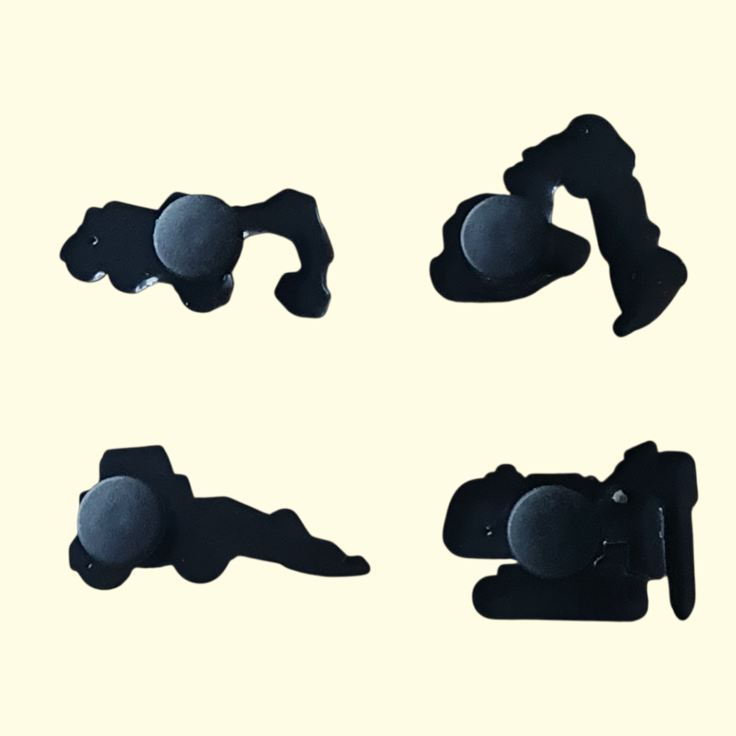 Construction Vehicles Crocs Charms x4