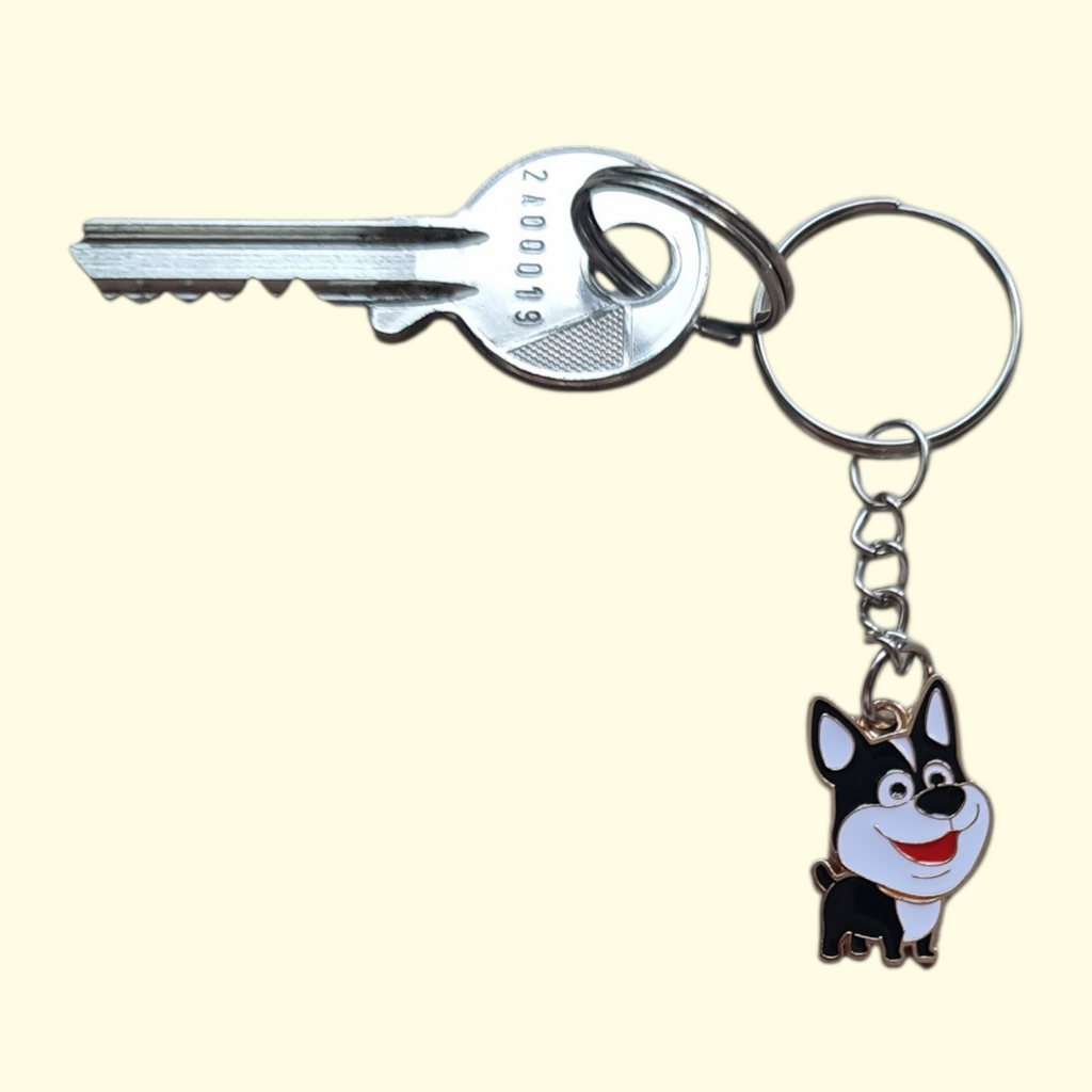 Dog Sheepdog Keyring