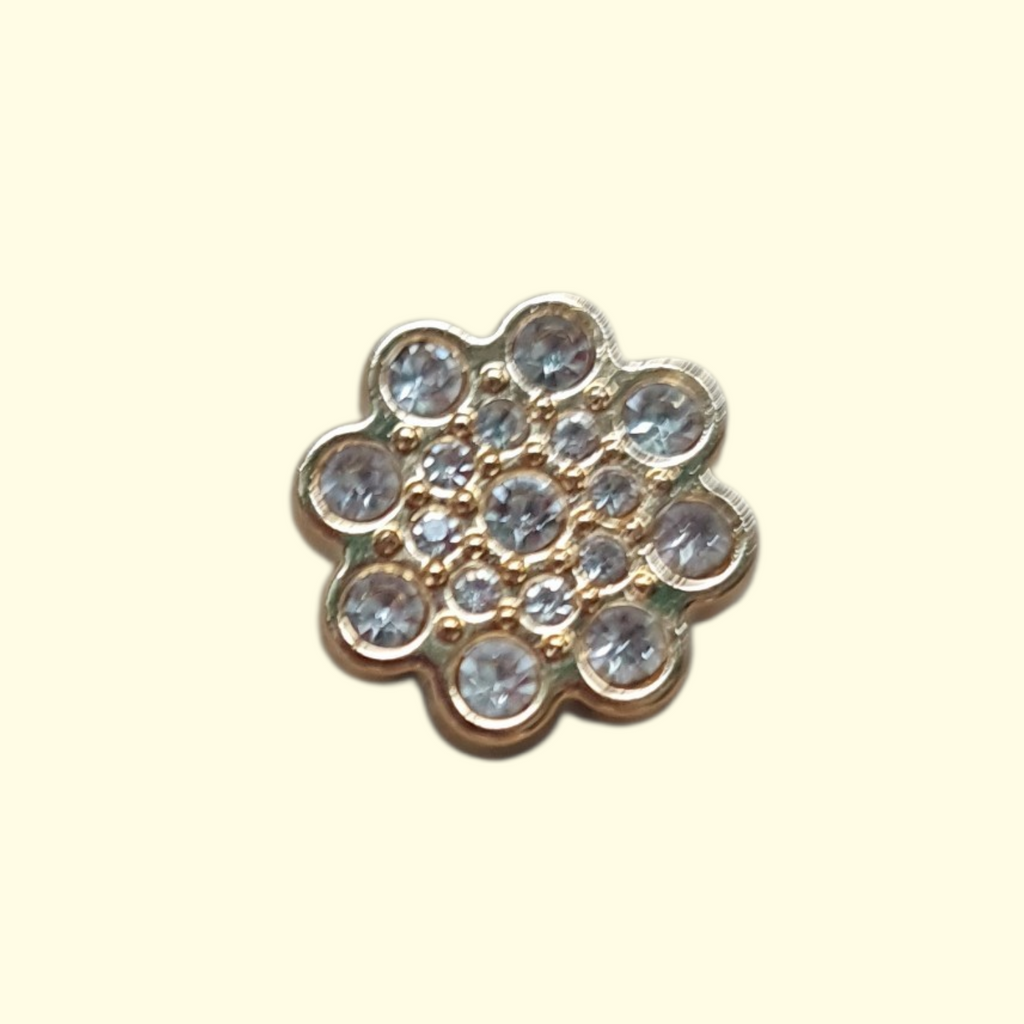 Gold Bling Tiara Crocs Charms x4