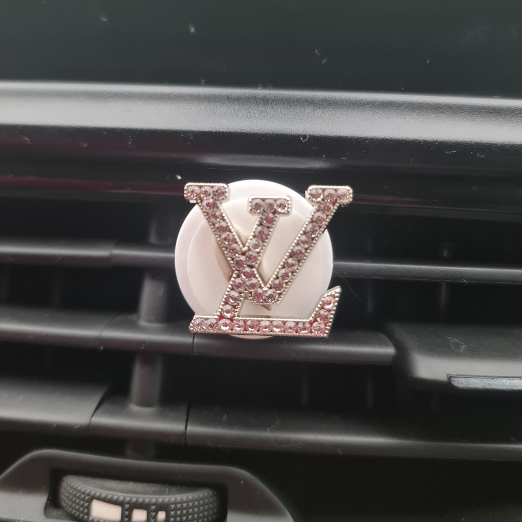 LV Silver Clip In Car Air Freshener