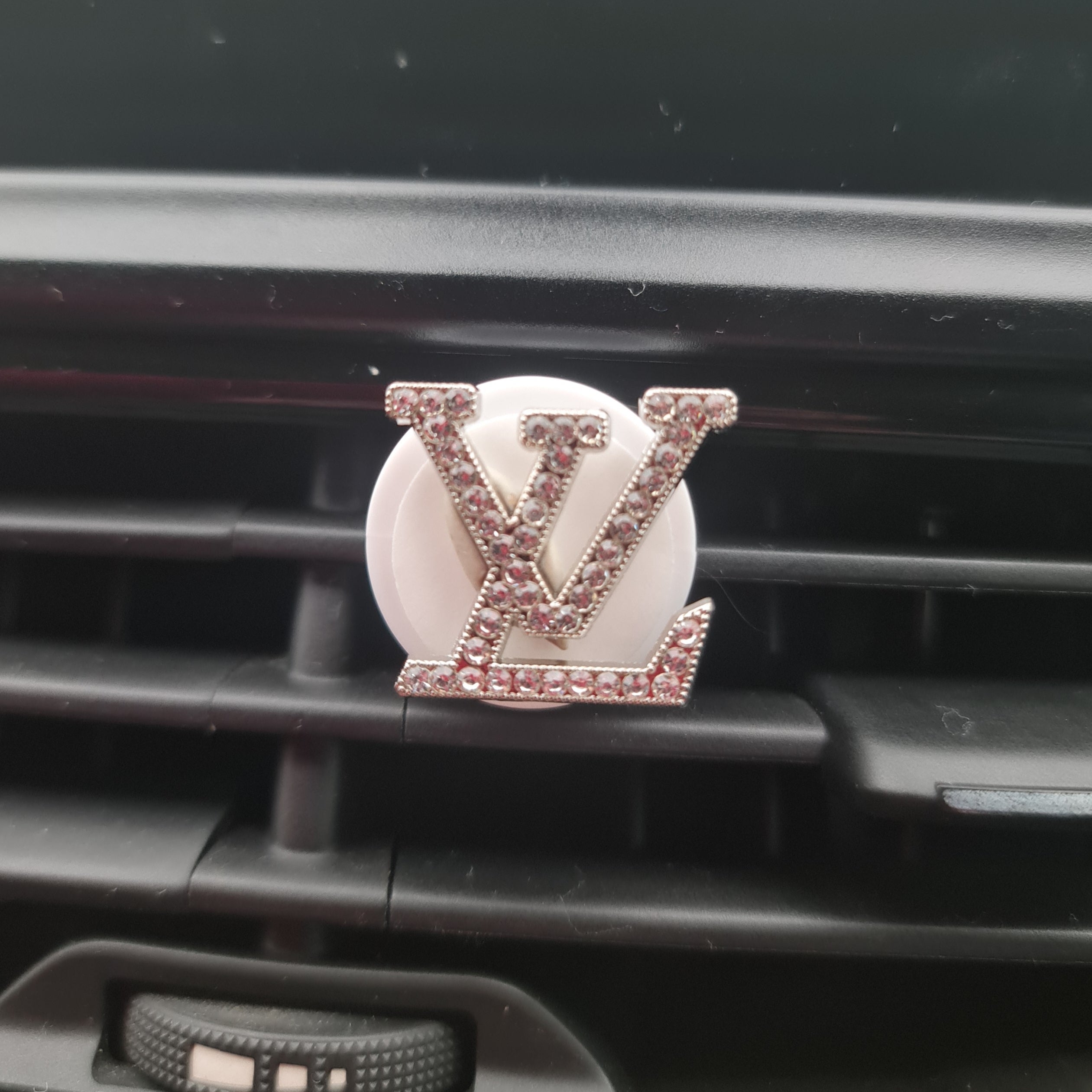 LV Silver Clip In Car Air Freshener