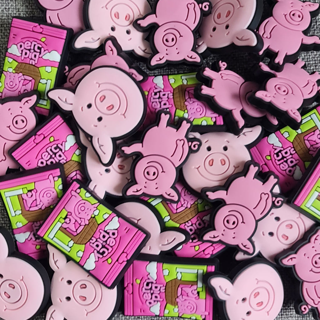 Percy Pig Crocs Charms x3