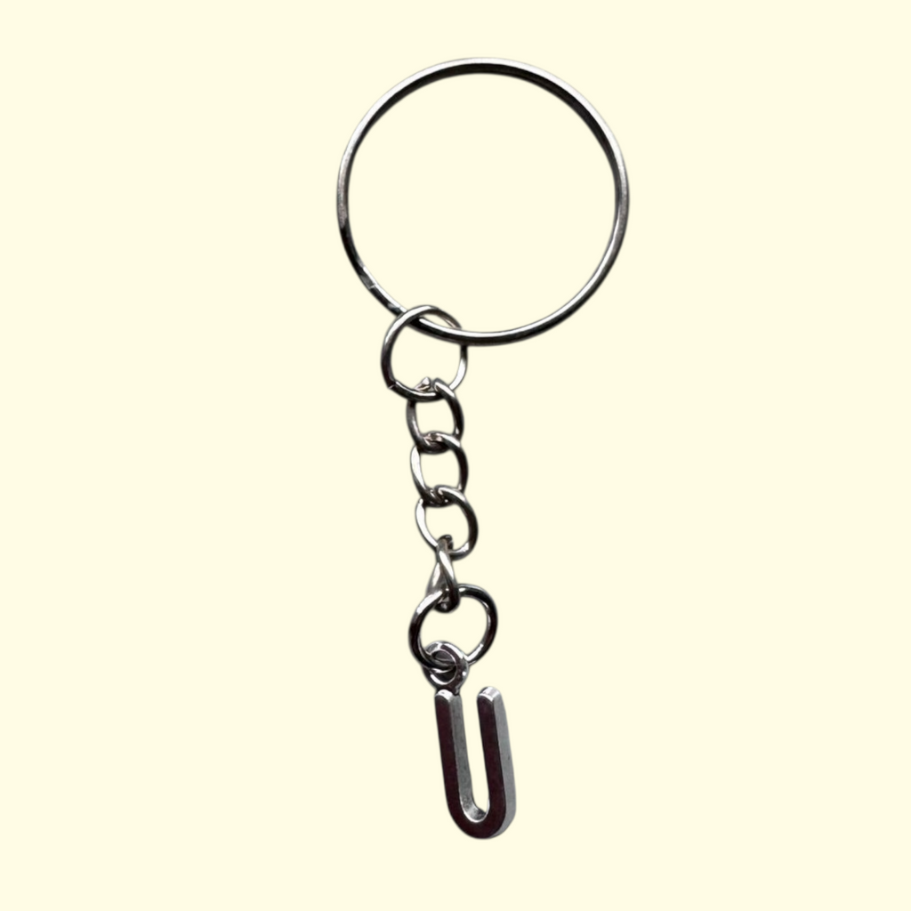 Letter U Keyring