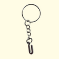 Letter U Keyring