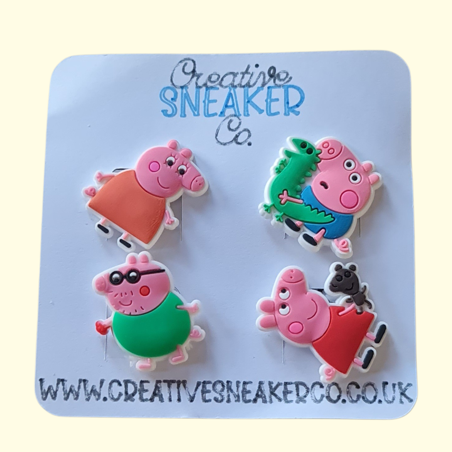 Peppa Pig Crocs Charms x4