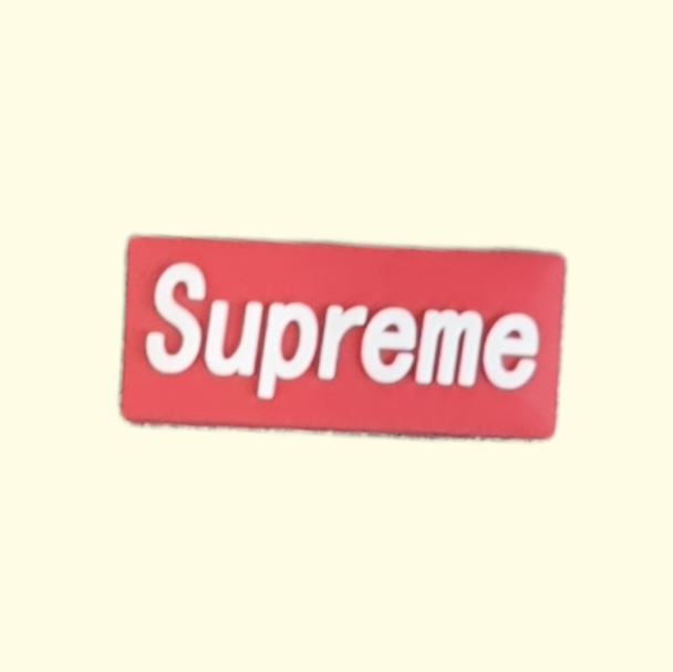 Supreme Crocs Charms x4