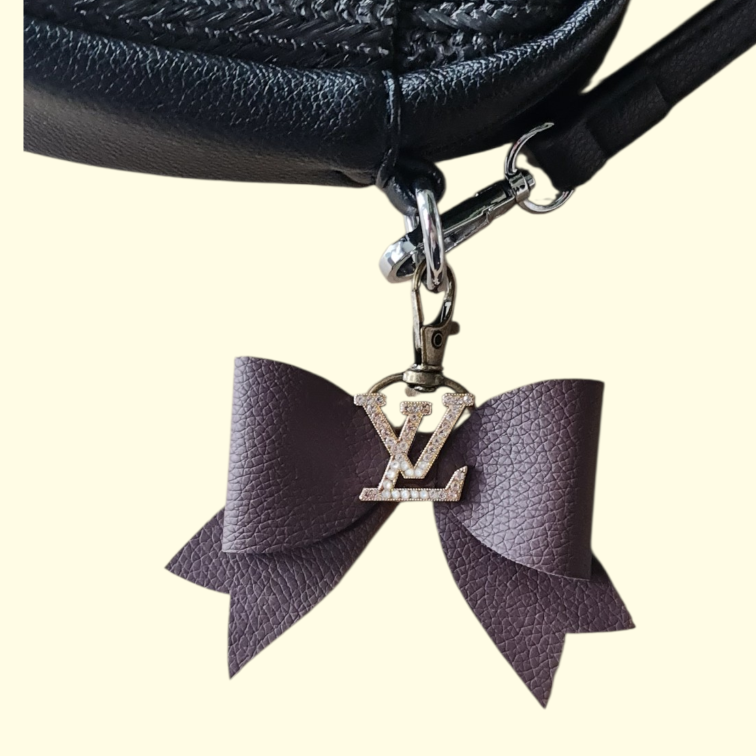 Brown Gold LV Bag Charm
