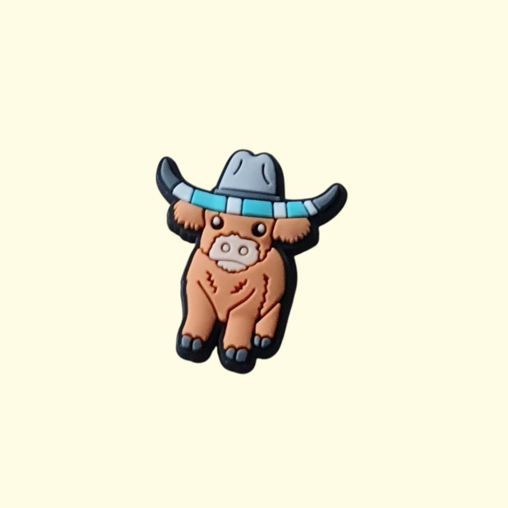 Highland Cows Hero Crocs Charms x4