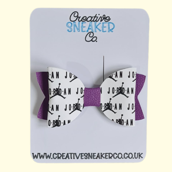 Jumpman Purple Hair Bow