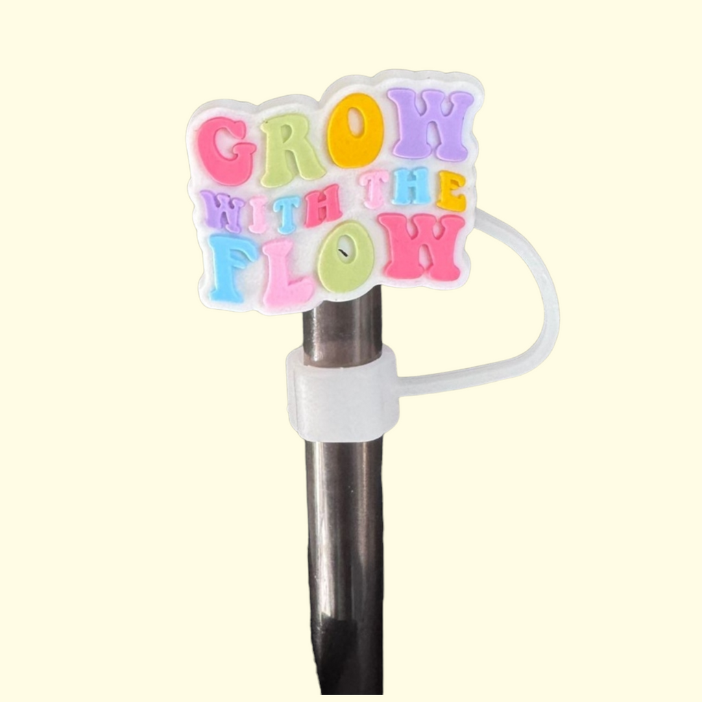 Quote Grow Straw Topper