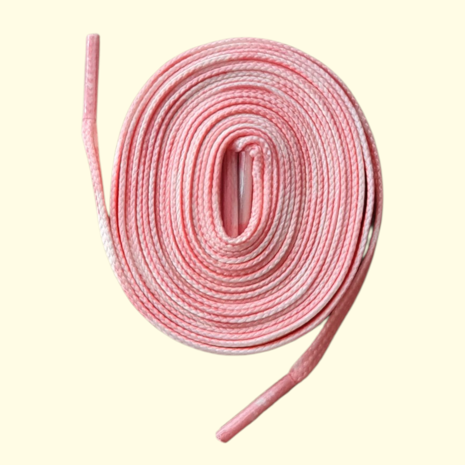 Tie Dye Flat Shoelaces 120cm Peach