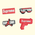 Supreme Crocs Charms x4