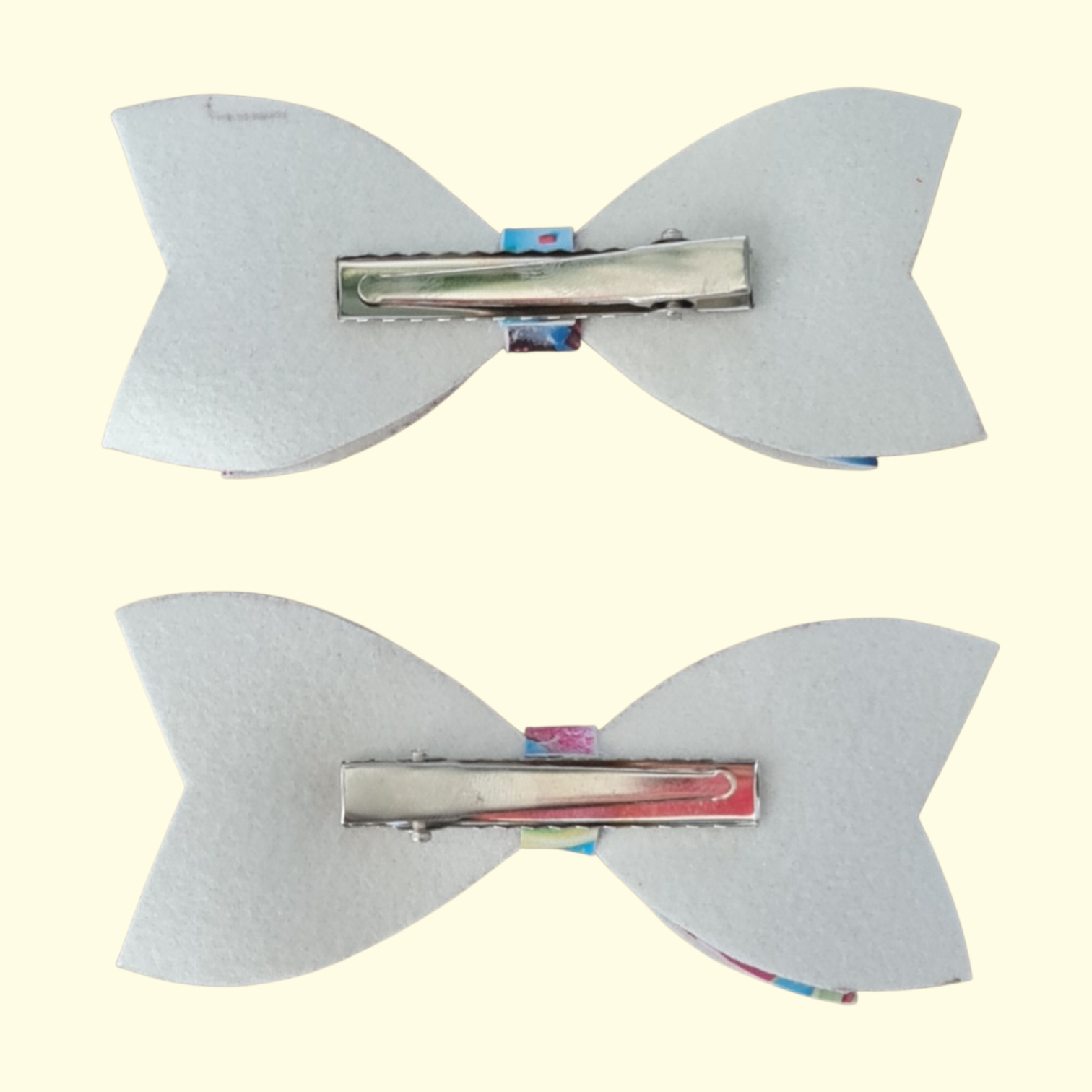 Donut Blue Hair Bow x2