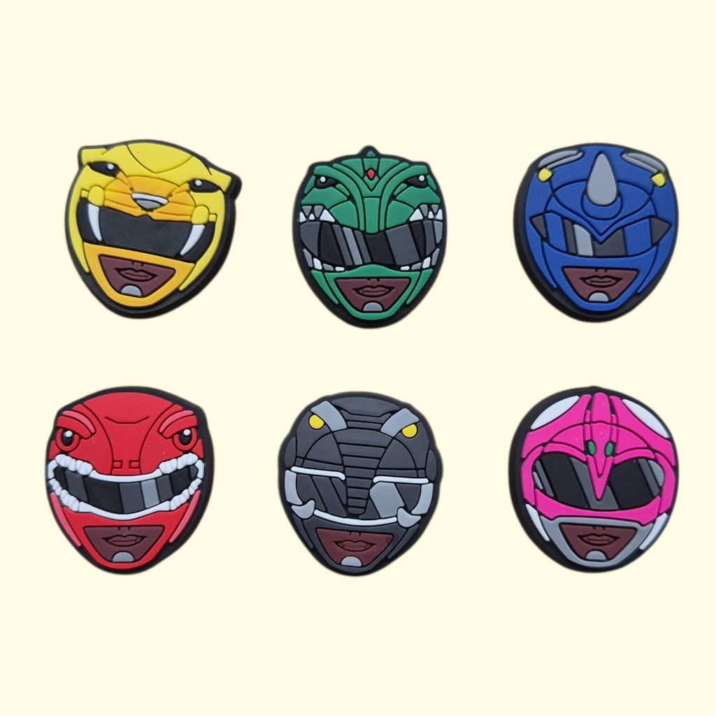 Power Rangers Crocs Charms x6