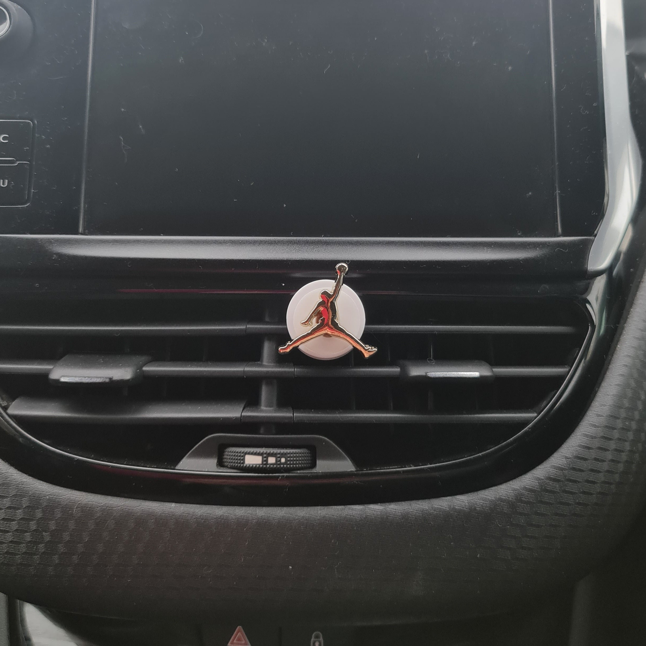 Jumpman Gold Clip In Car Air Freshener