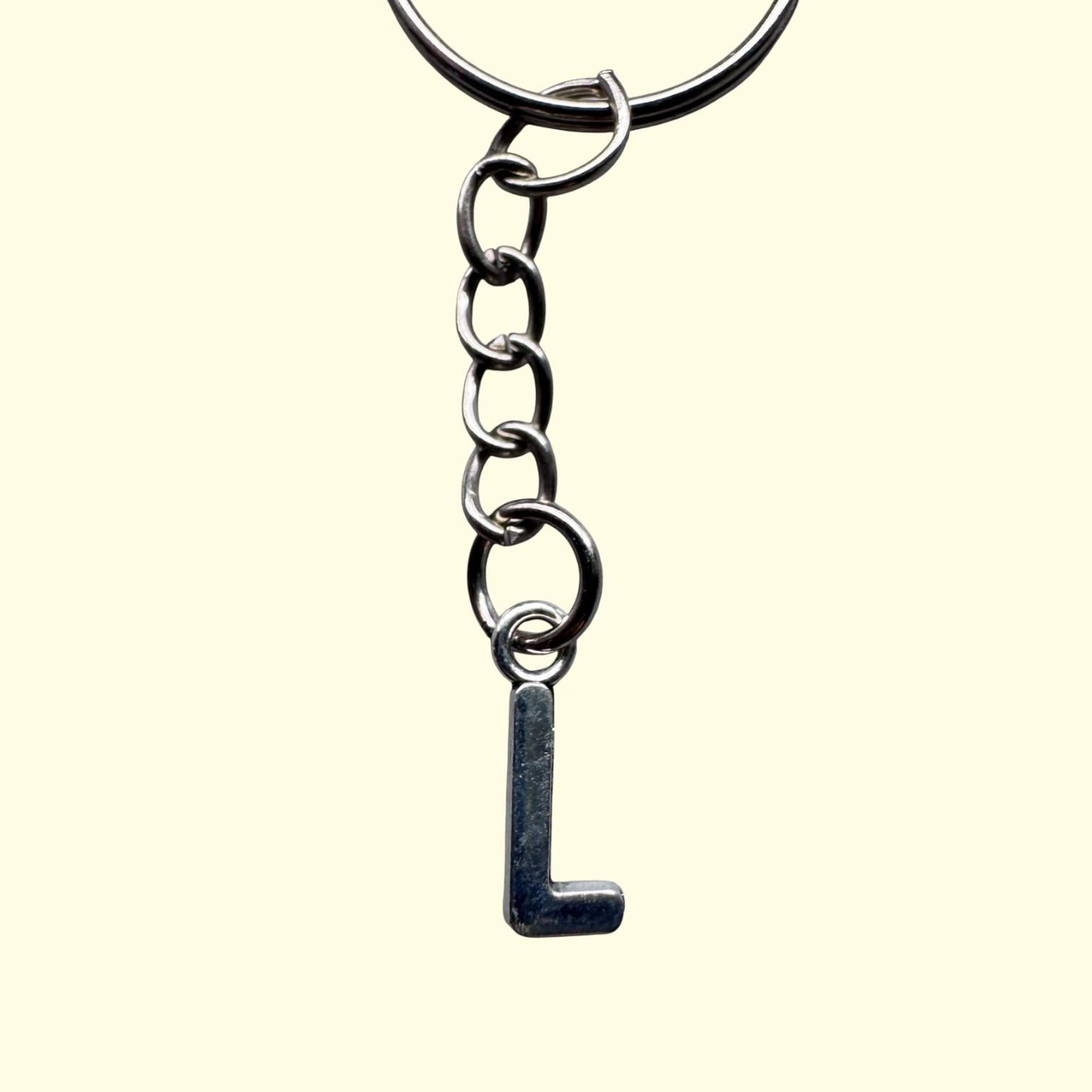 Letter L Keyring