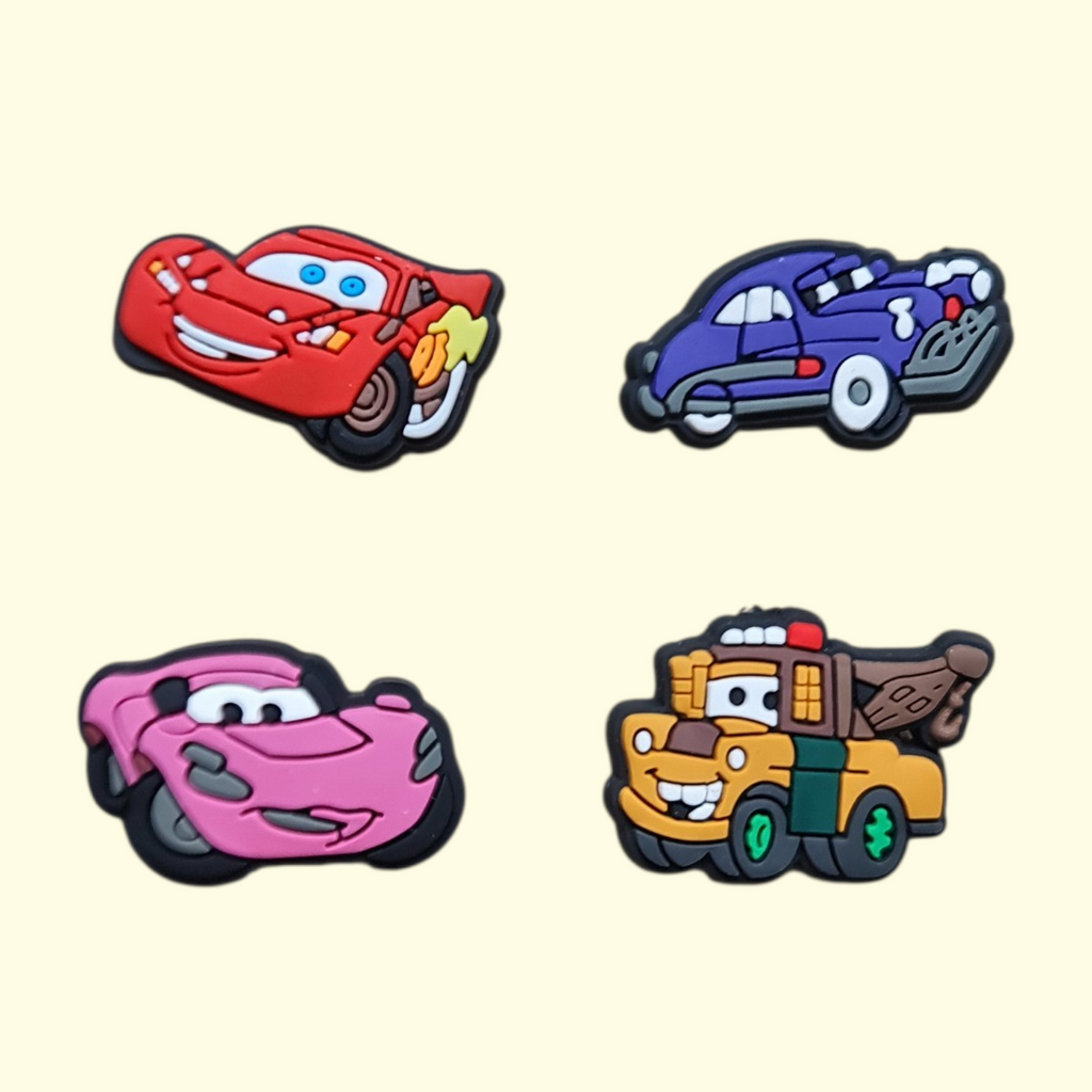 Cars Crocs Charms x4