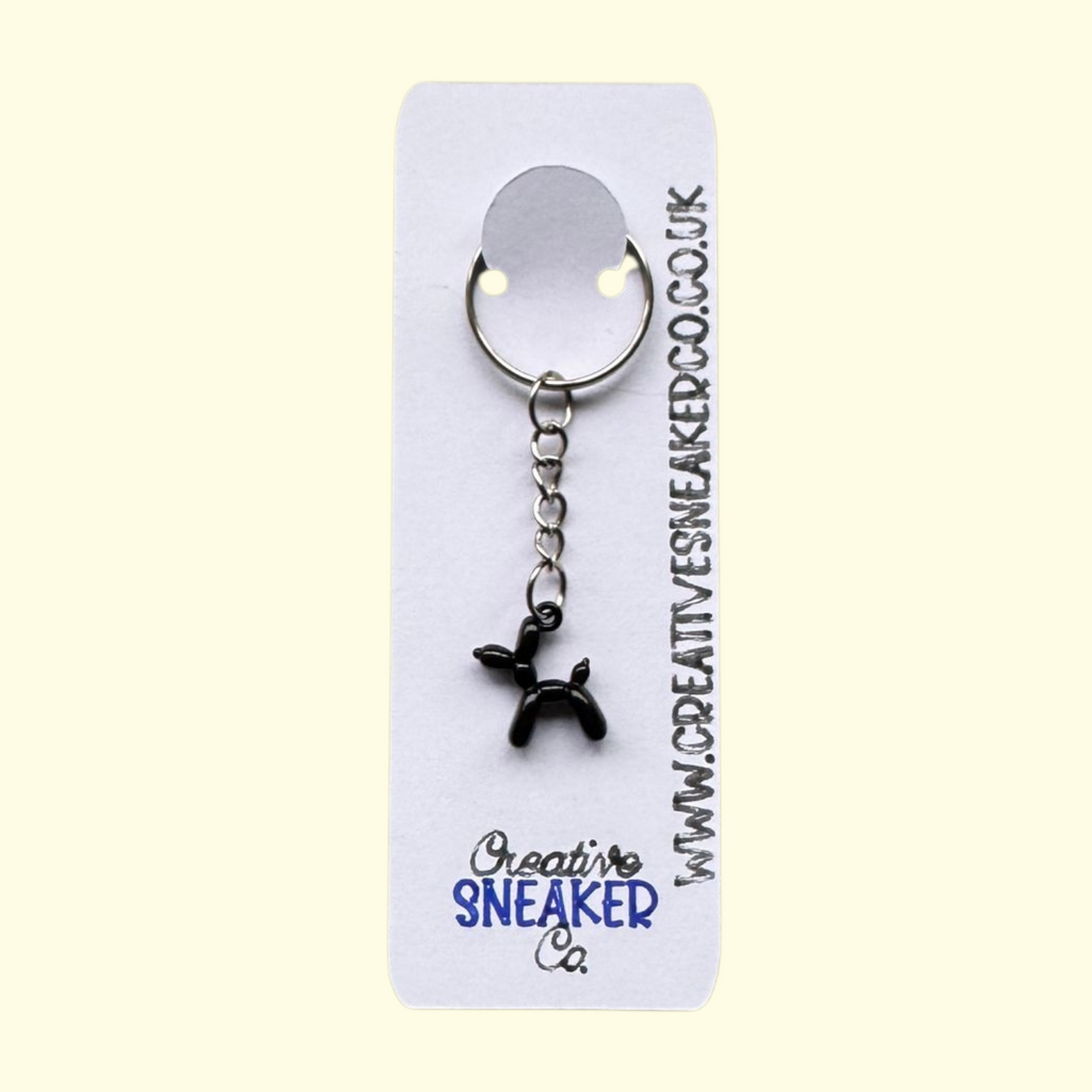 Balloon Dog Black Keyring