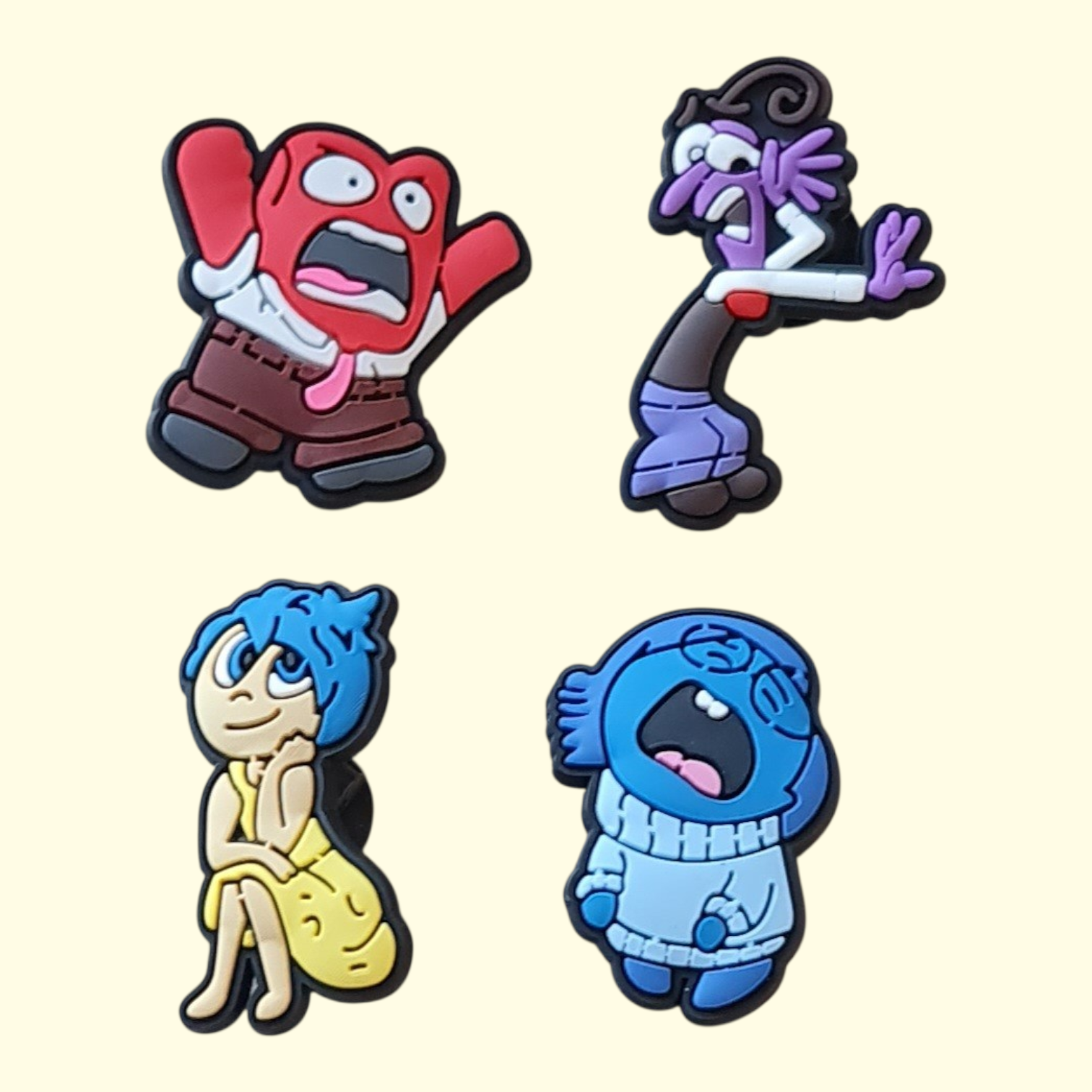 Inside Out Crocs Charms x4