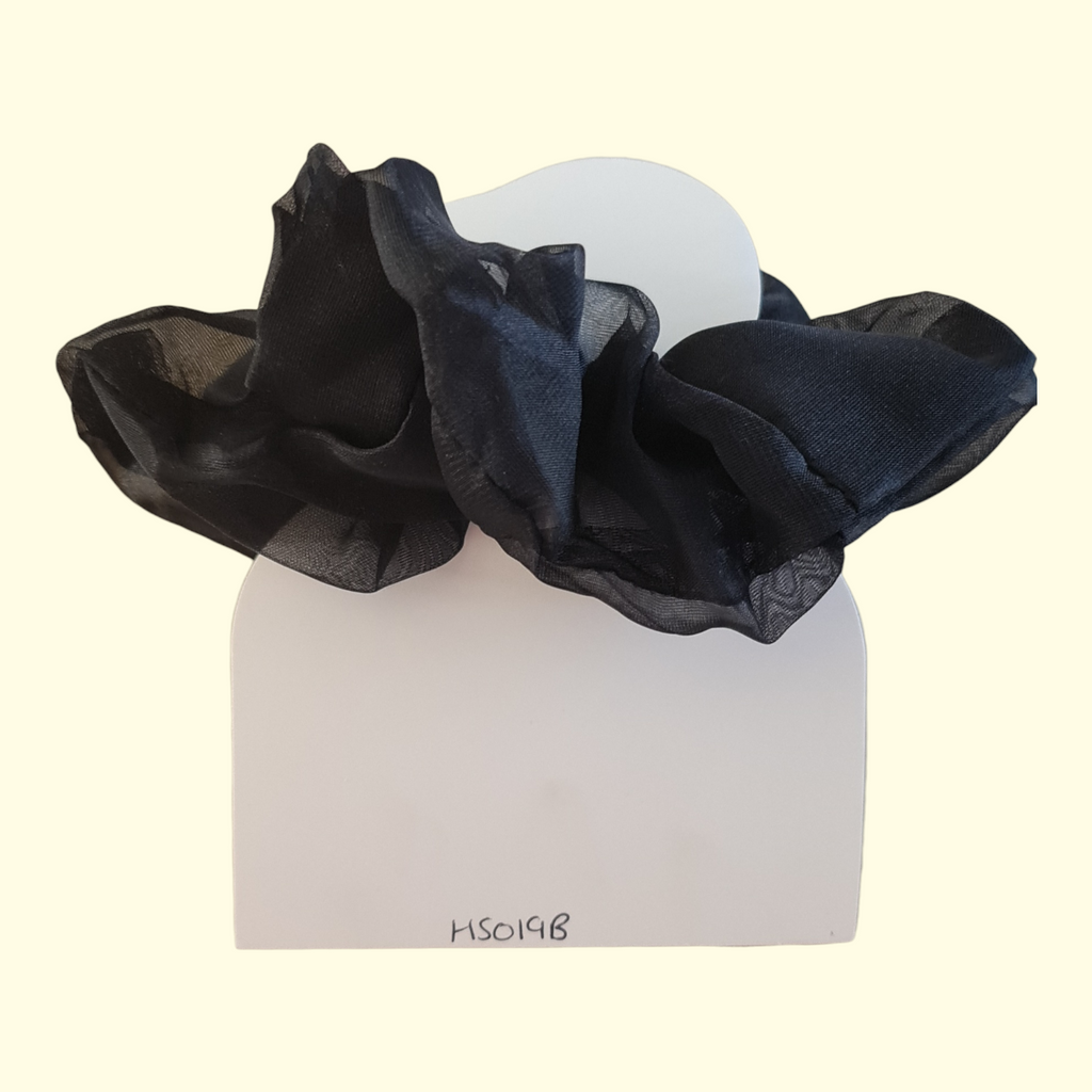 Puff Black Hair Scrunchie