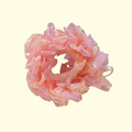 Ruffle Peach Hair Scrunchie