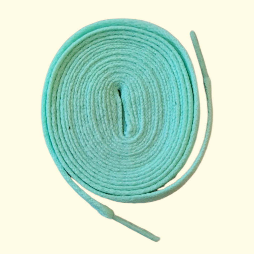 Flat Shoelaces 120cm Pale Green