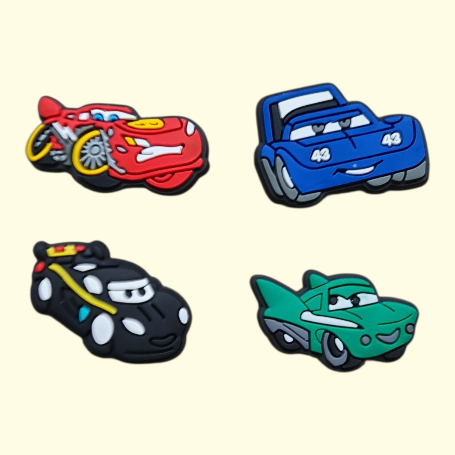 Cars Crocs Charms x4