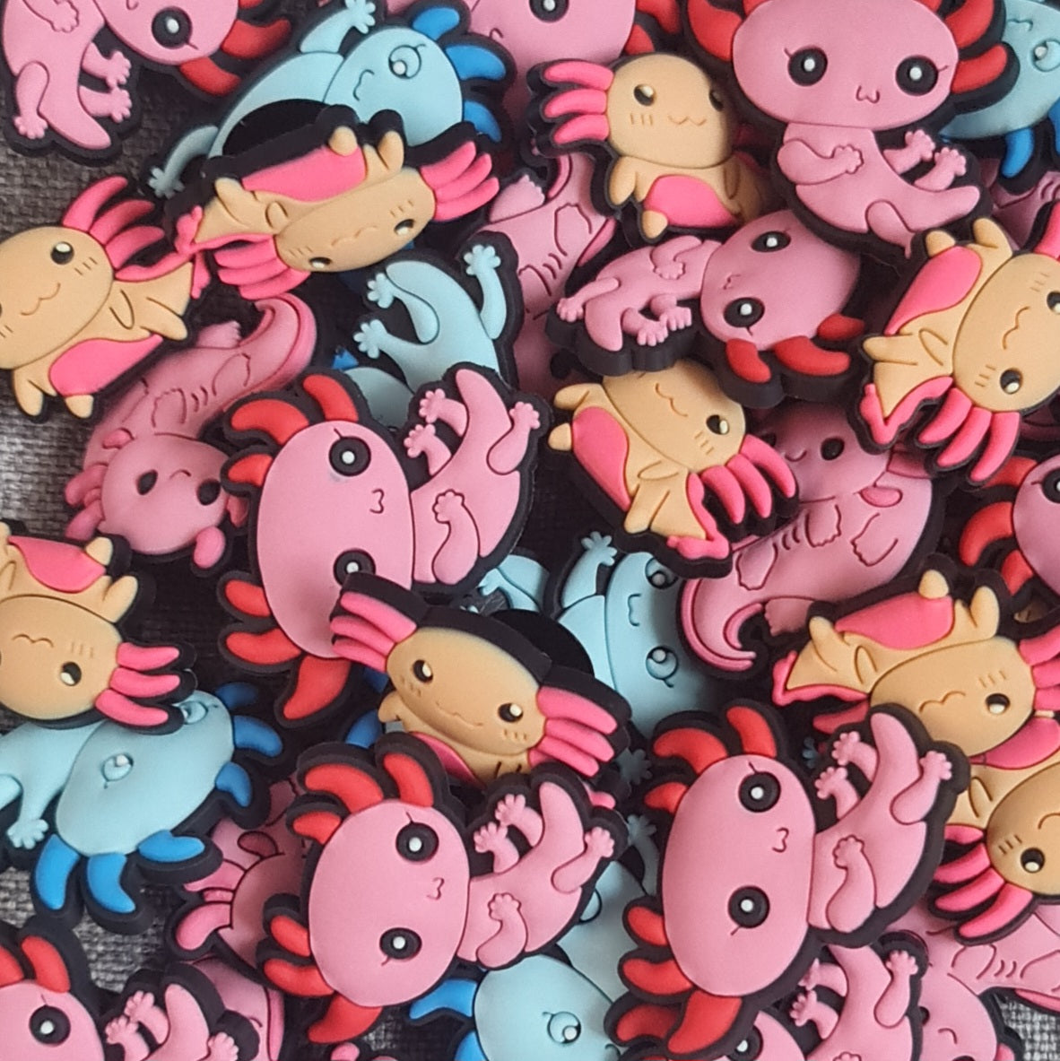 Axolotl Crocs Charms x4