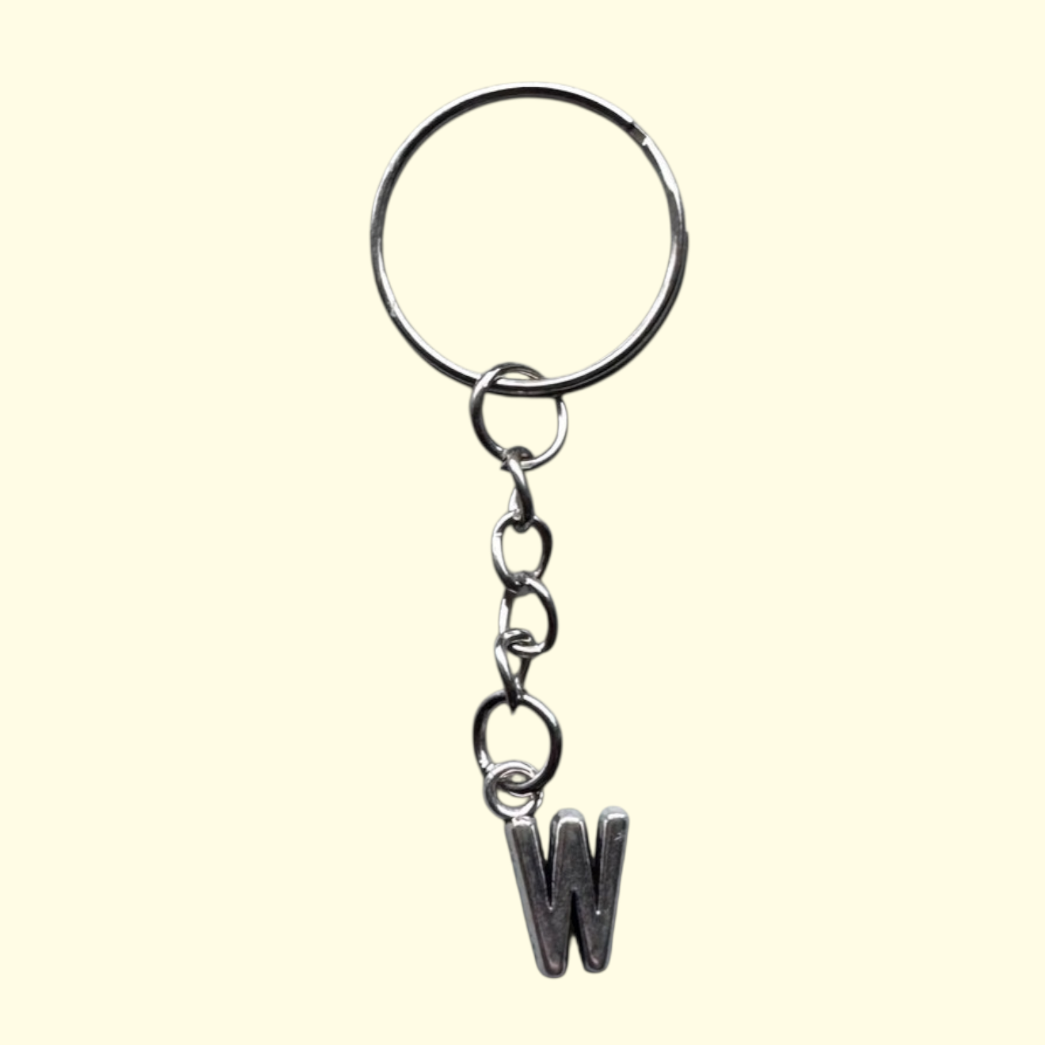Letter W Keyring