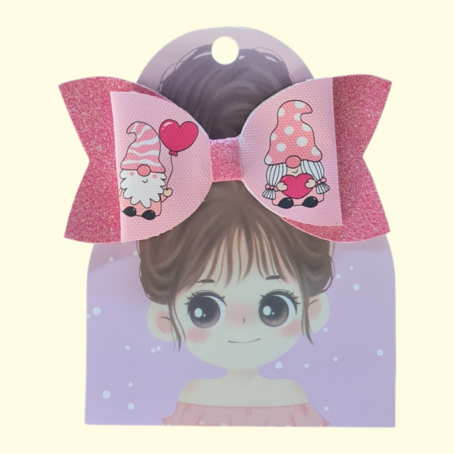 Valentine's Gonk Love Hair Bow