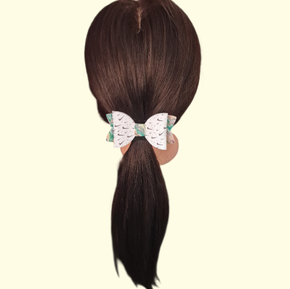 Swoosh Green Marble Hair Bow