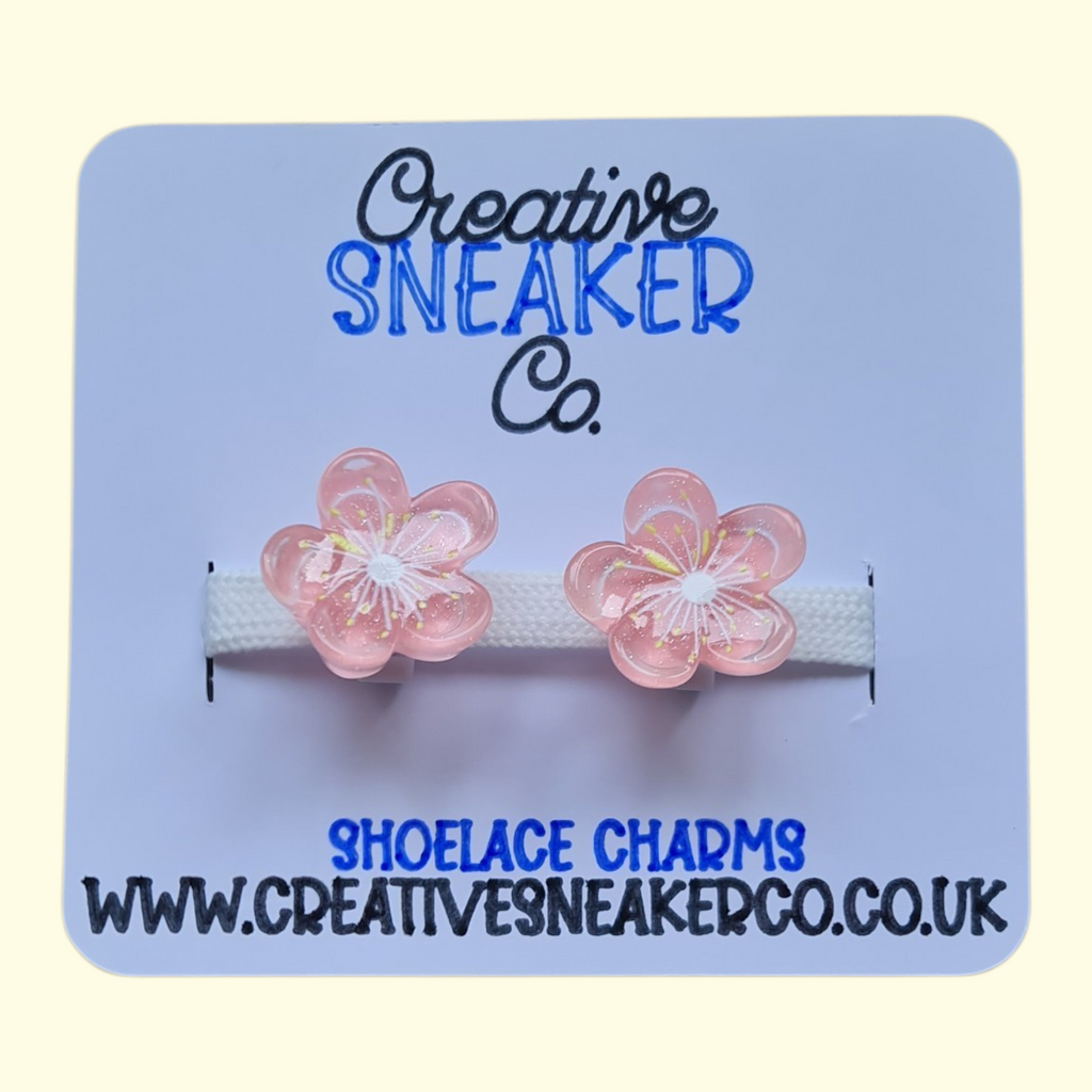Flower Pink Shoelace Charms