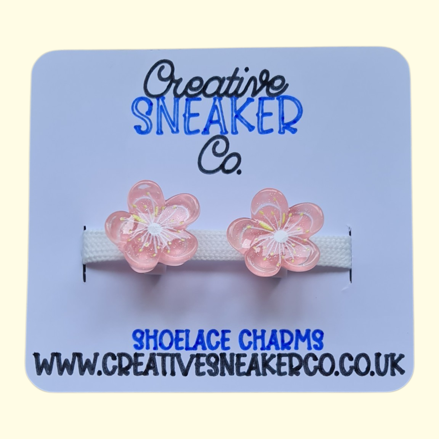 Flower Pink Shoelace Charms