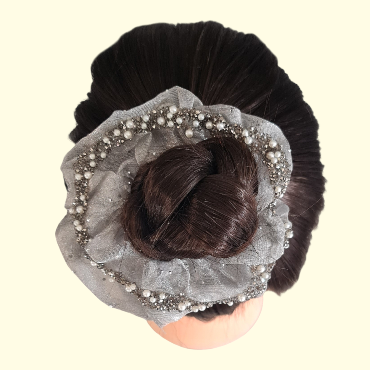 Bling Silver Hair Scrunchie