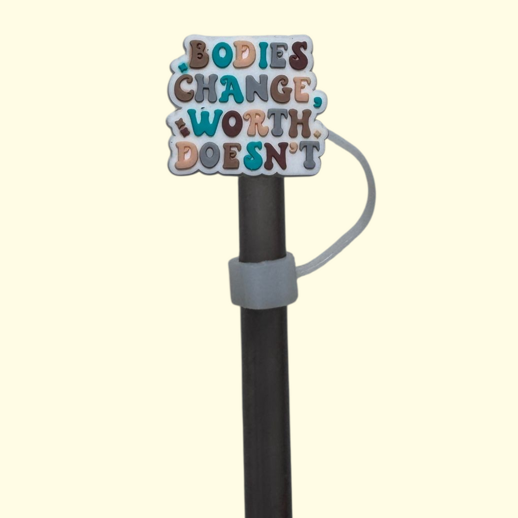 Quote Bodies Change Straw Topper