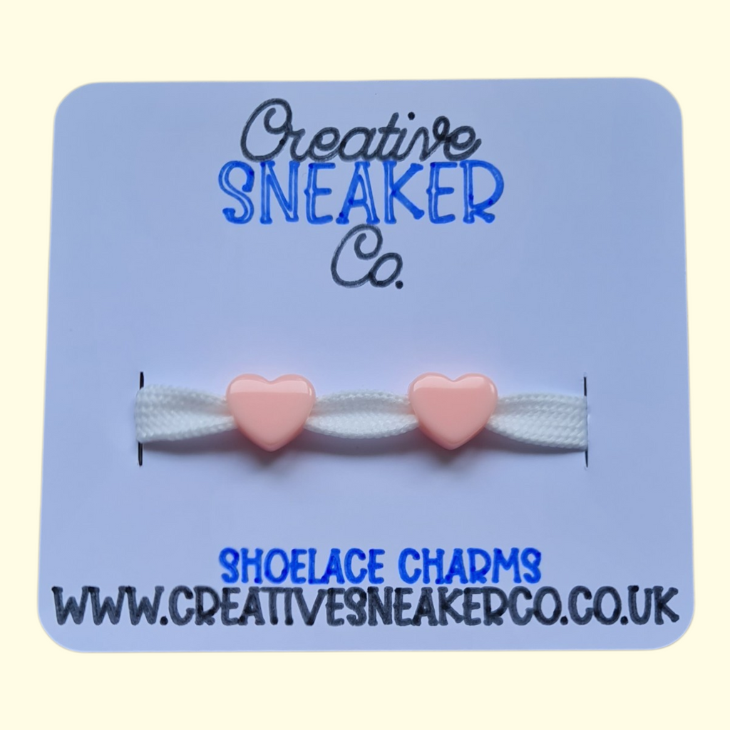 Heart Peach Shoelace Charms