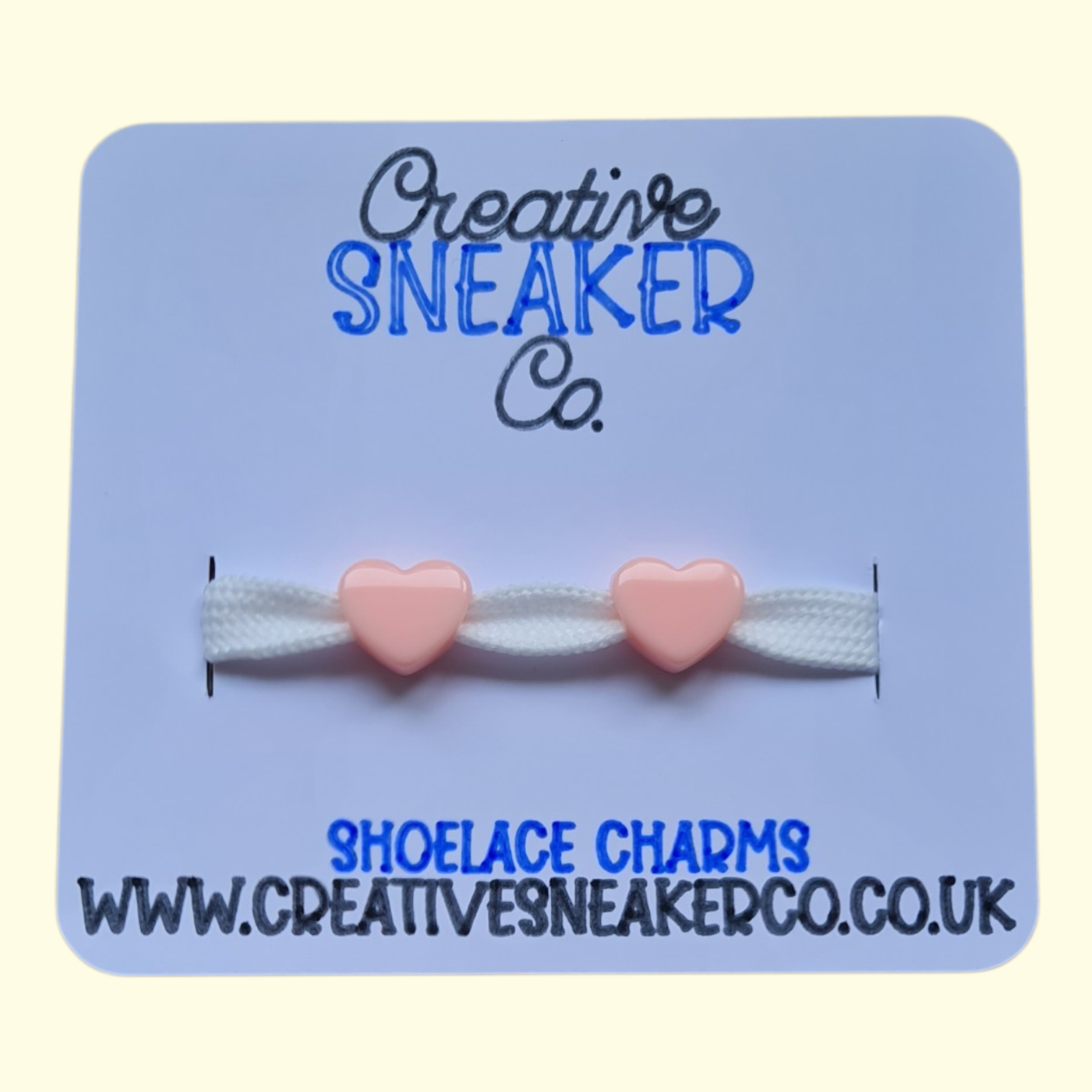 Heart Peach Shoelace Charms