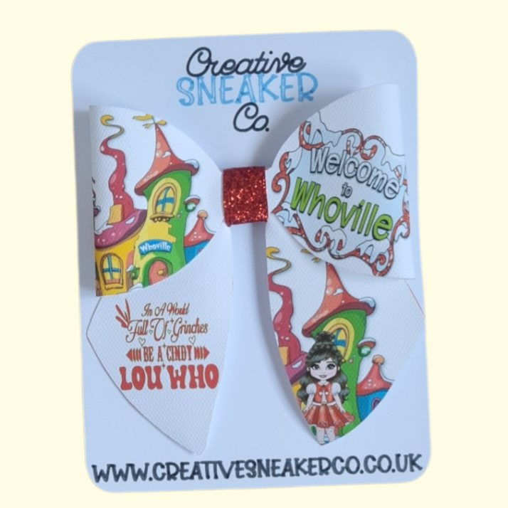 The Grinch Whoville Brunette Sailor Hair Bow