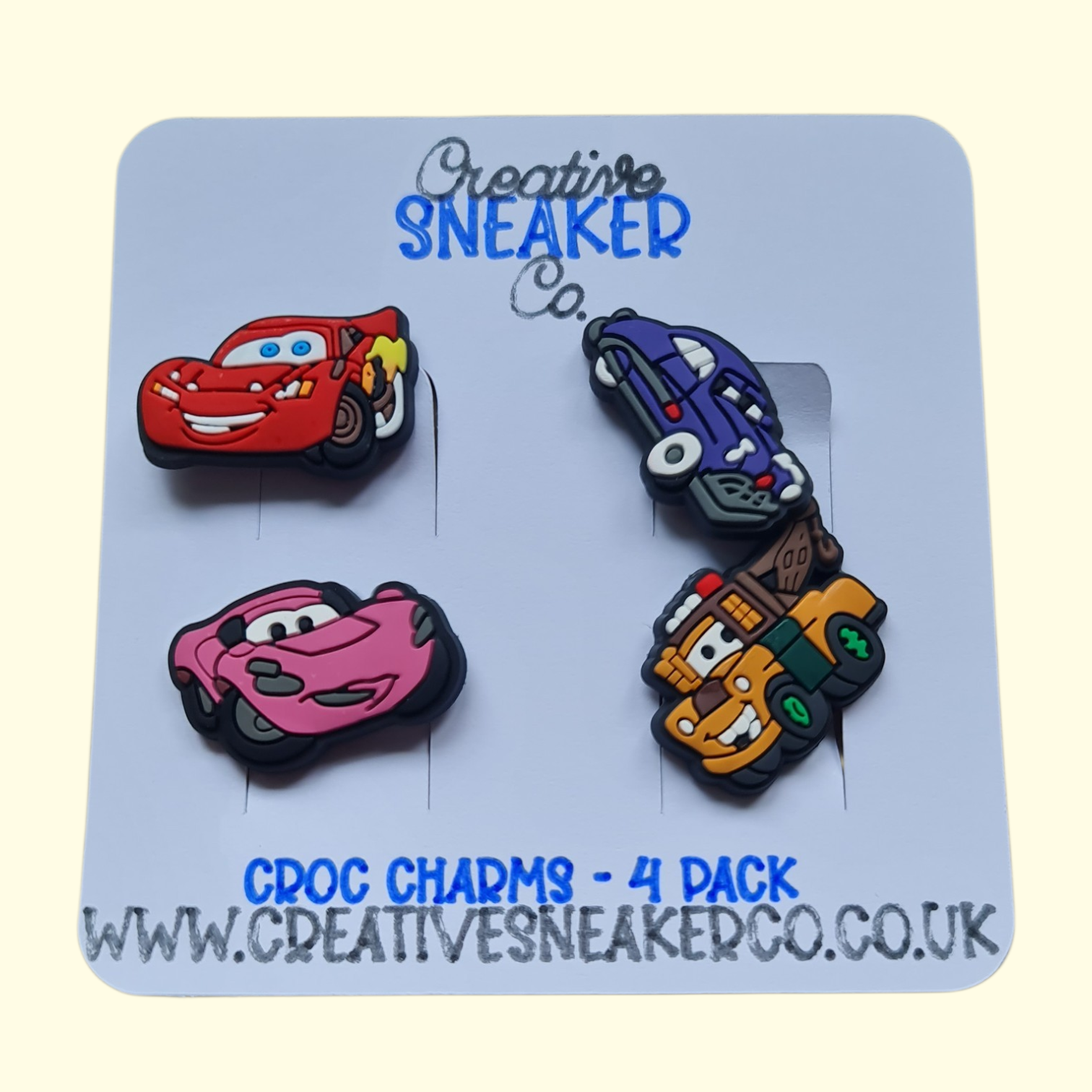 Cars Crocs Charms x4
