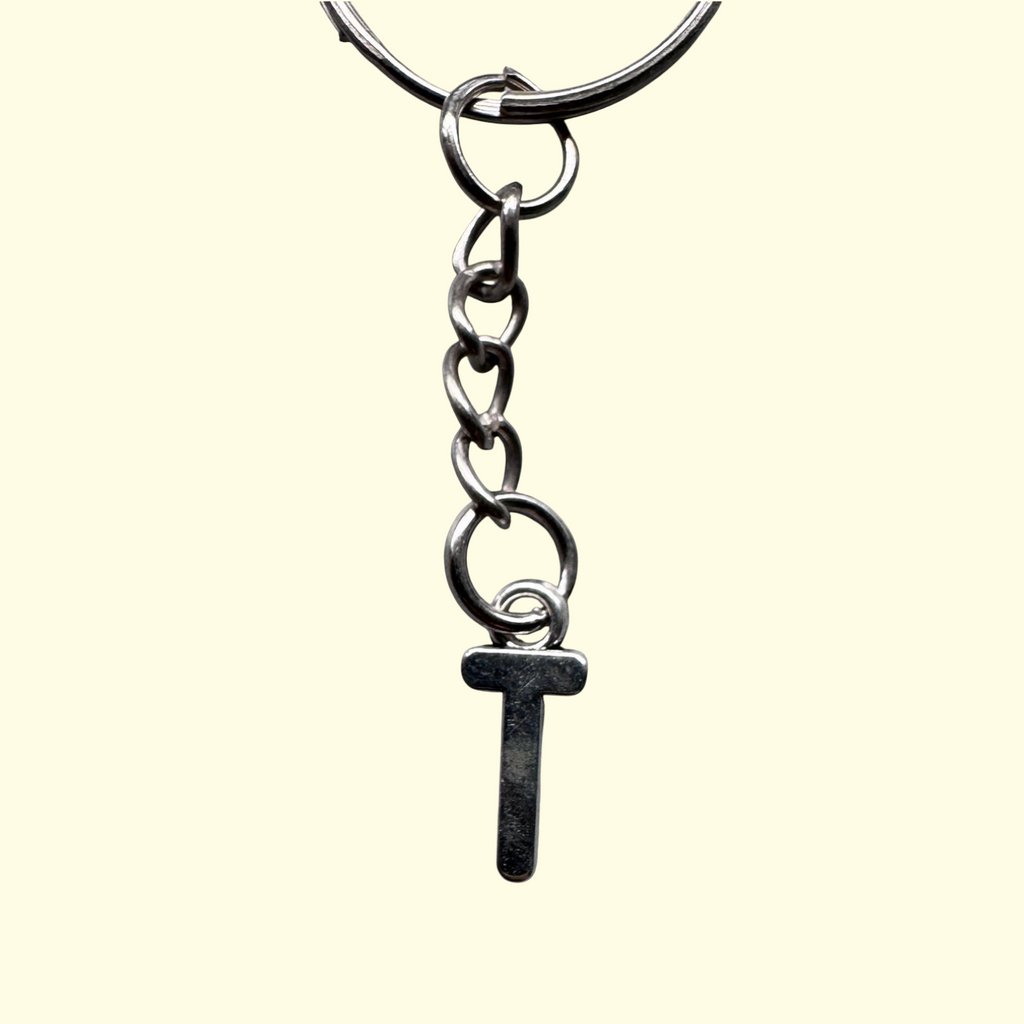 Letter T Keyring